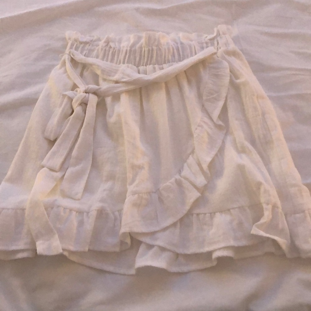 white skirt